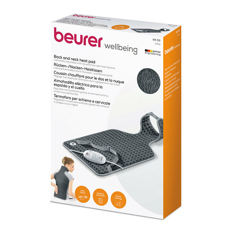Almohadilla eléctrica Beurer HK 53 – Cervical, Calentamiento rápido, Apagado 90 min