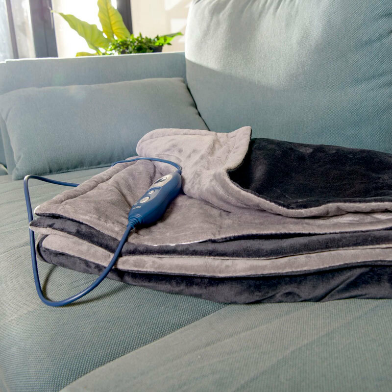 Manta eléctrica Solac CT8607 – 160x120 cm, 10 niveles, Temporizador 9h