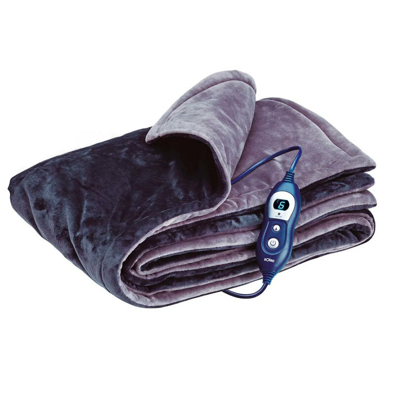Manta eléctrica Solac CT8607 – 160x120 cm, 10 niveles, Temporizador 9h