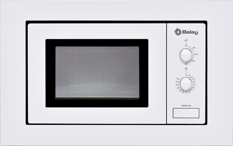 Microondas integrable Balay 3WMB1918 – 17 L, 800 W, Control mecánico