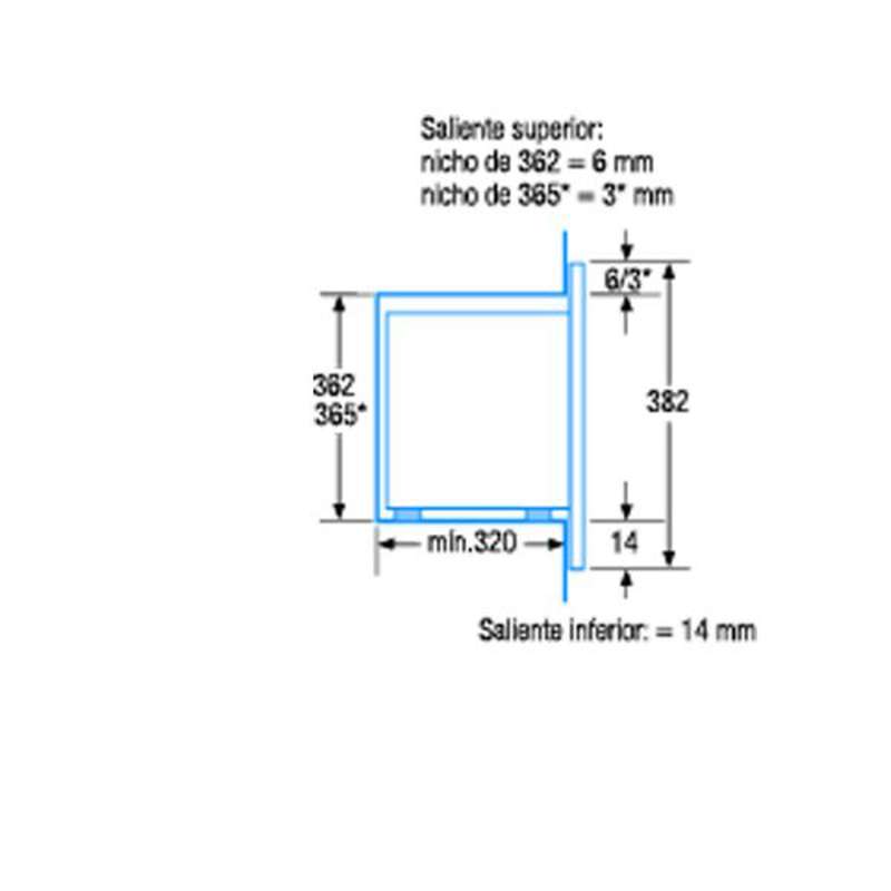 Microondas integrable Balay 3WMB1918 – 17 L, 800 W, Control mecánico