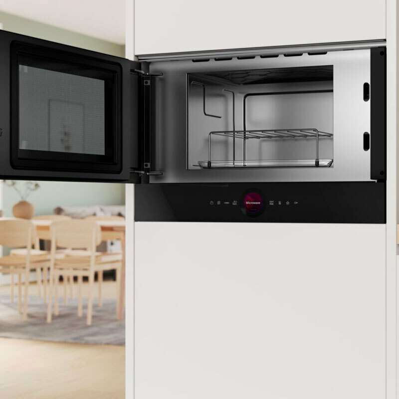 Microondas integrable Bosch BEL7321B1 – 21 L, Grill 1300 W, Display táctil