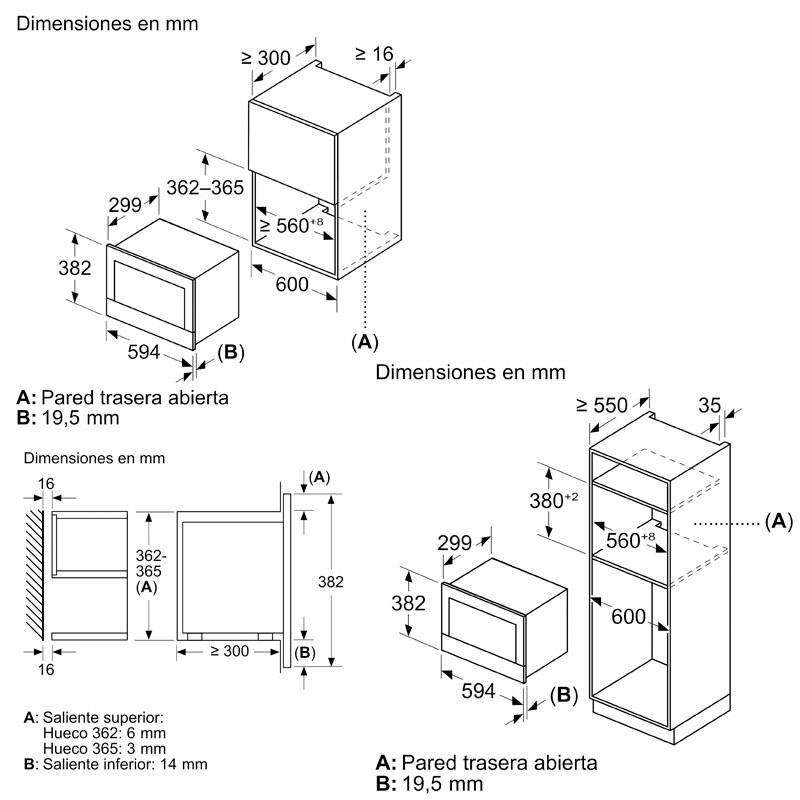 Microondas integrable Bosch BEL7321B1 – 21 L, Grill 1300 W, Display táctil