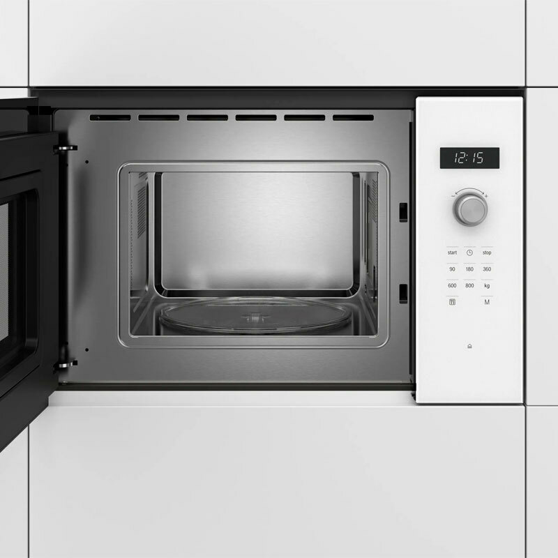 Microondas integrable Bosch BFL524MW0 – 20 L, 800 W, Display LED