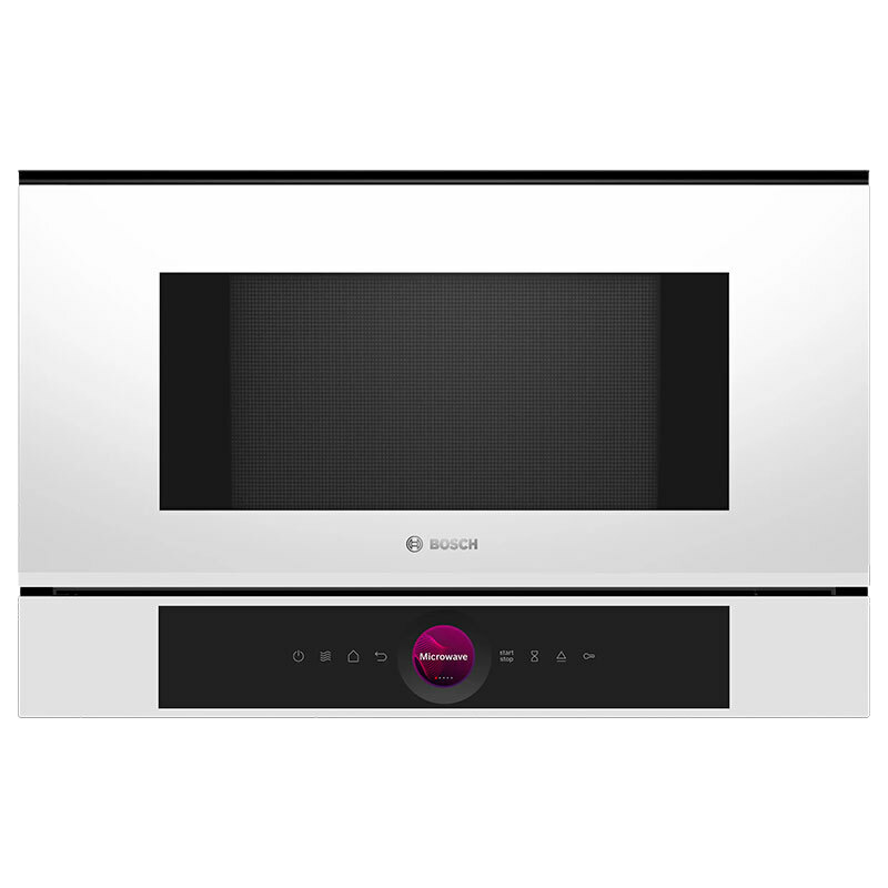 Microondas integrable Bosch BFL7221W1 – 21 L, 900 W Inverter, Display TFT táctil
