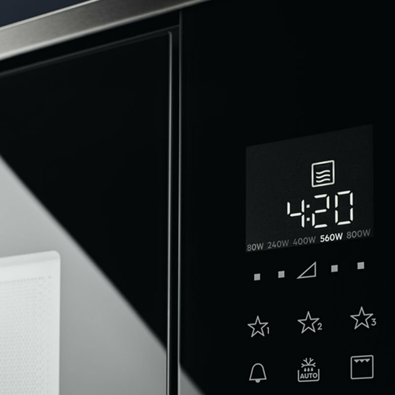 Microondas integrable Electrolux KMFD172TEX – 17 L, Grill 800 W, Display LCD