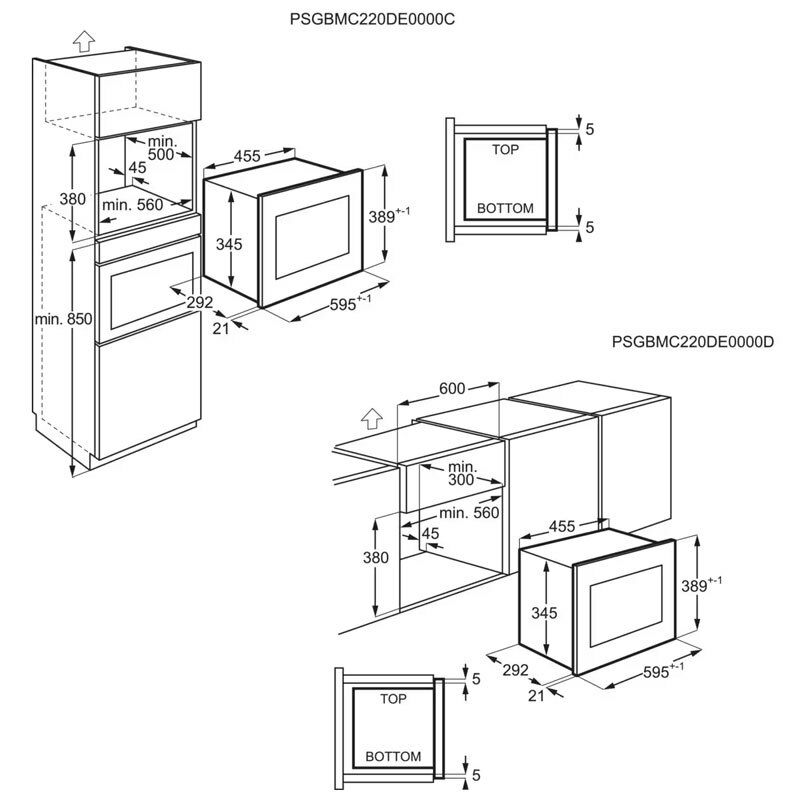 Microondas integrable Electrolux LMS2173EMK – 17 L, 700 W, Display LED