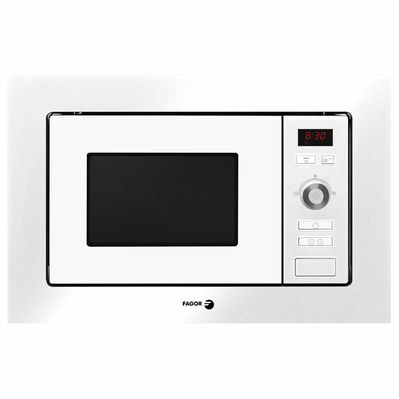 Microondas integrable Fagor 3MWB-20CEGB – 20 L, Grill integrado, Interior acero inoxidable
