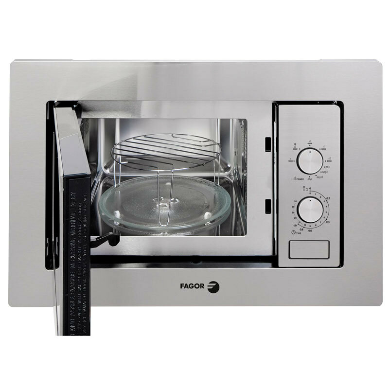 Microondas integrable Fagor 3MWB-20CGX – 20 L, Grill 1000 W, Acero inoxidable