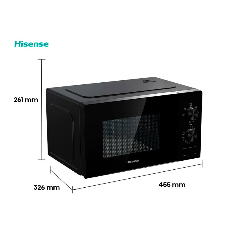 Microondas Hisense H20MOBP1 – 20 L, 700 W, Plato 25,5 cm
