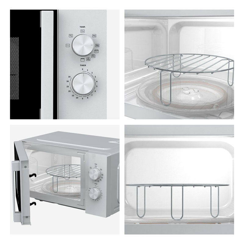 Microondas Hisense H20MOWP1HG – 20 L, 700 W, Grill 800 W