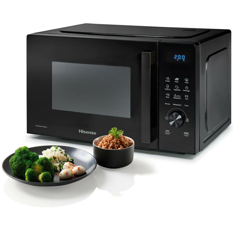 Microondas Hisense H23MOBSD1H – 23 L, 800 W, Panel táctil