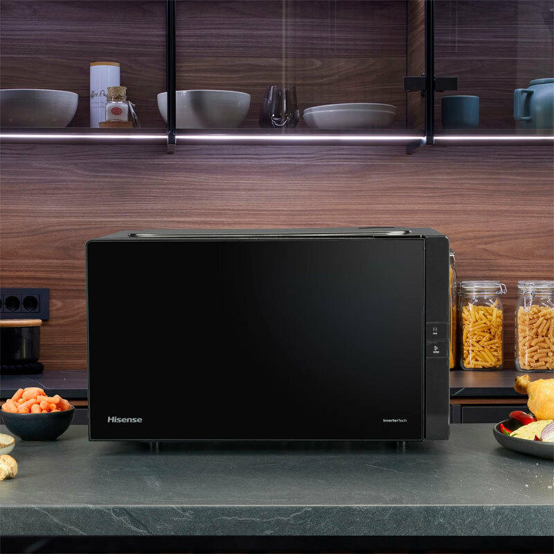 Microondas sobremesa Hisense H25MOBS4HGI – 25 L, Inverter, Grill 1000 W