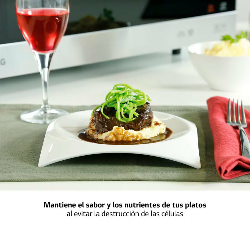 Microondas LG MJ3965BPS – 39 L, Smart Inverter, Air Fry