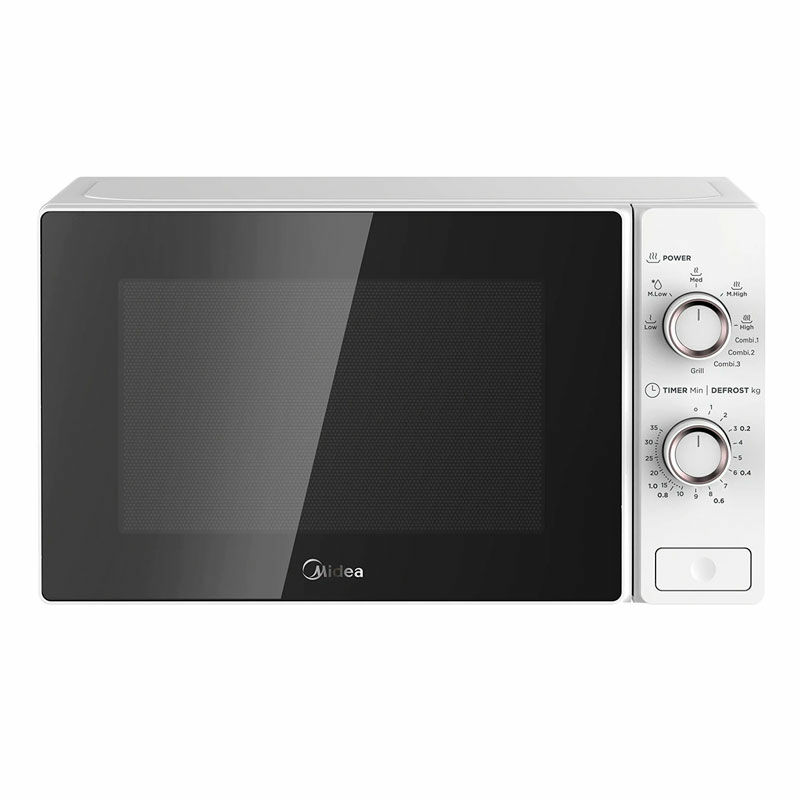 Microondas Midea MCM208GMWP – 20 L, 700 W microondas, Grill 1000 W