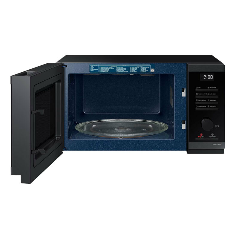 Microondas Samsung MG23DG4524AGE1 – 23 L, Grill 1.150 W, Interior cerámico