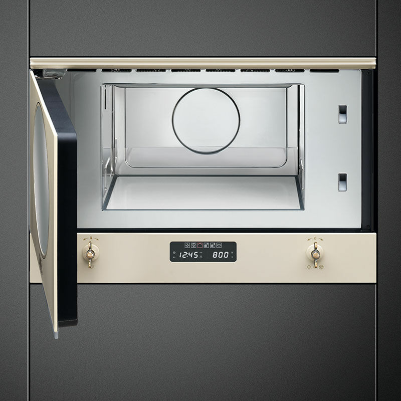 Microondas integrable Smeg MP822PO – 22 L, 850 W, Grill 1250 W