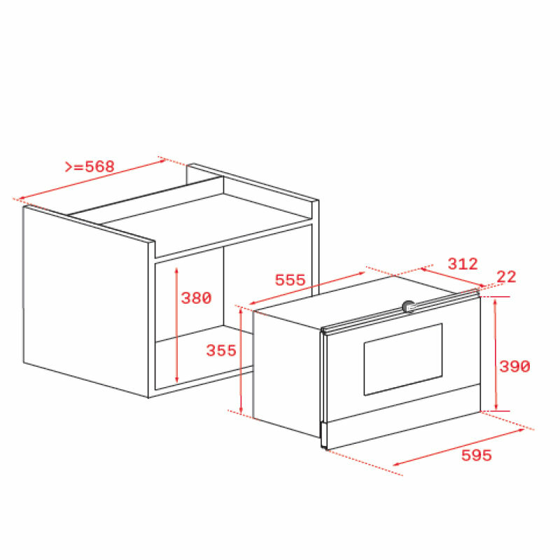 Microondas integrable Teka ML 8220 BIS L WH – 22 L, Grill 1.200 W, Base cerámica