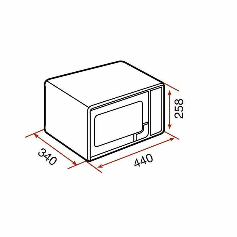 Microondas Teka MWE225G – 20 L, Grill 1000 W, 8 programas