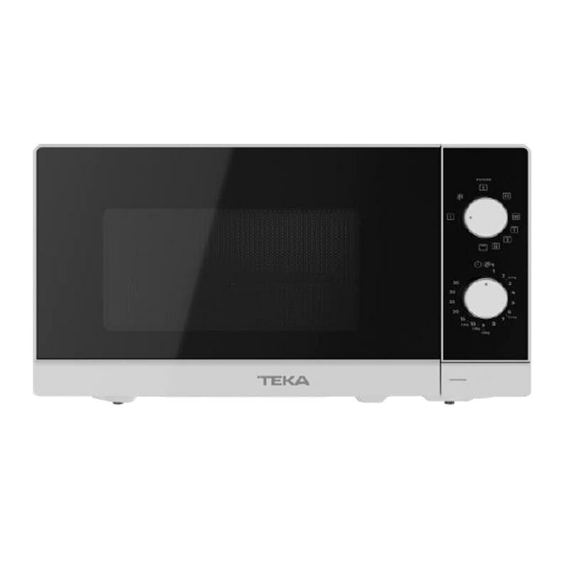 Microondas Teka MW FS20 G WH – 20 L, Grill 1000 W, Control mecánico