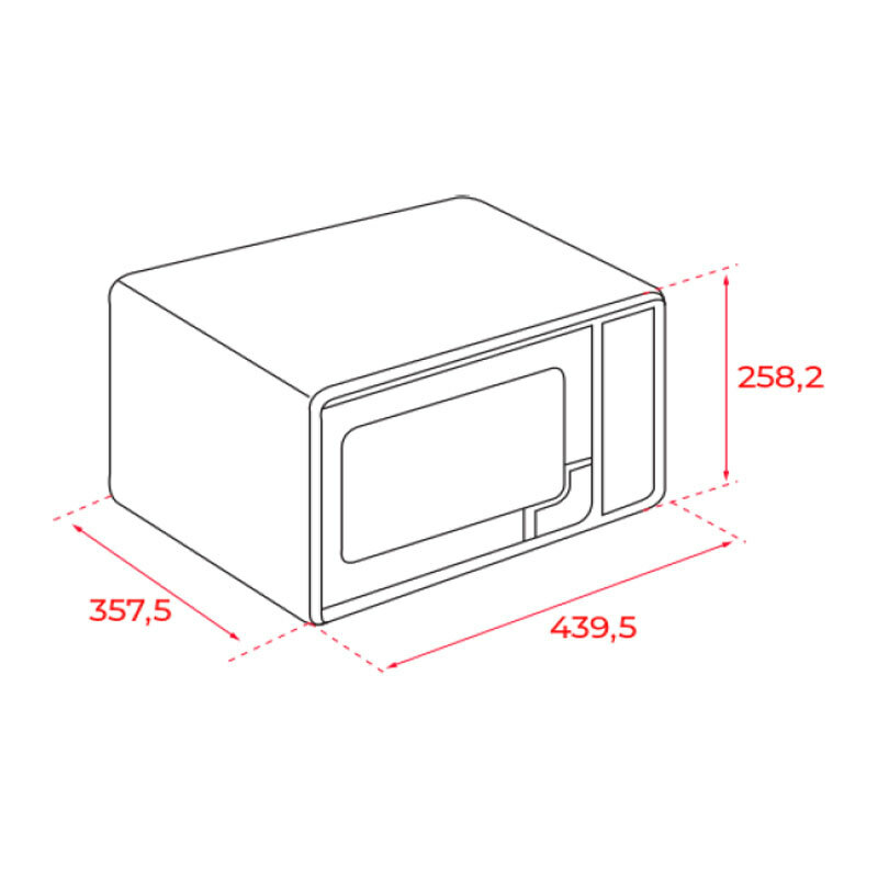 Microondas libre instalación Teka MW FS20 WH – 20 L, 700 W, Mando mecánico