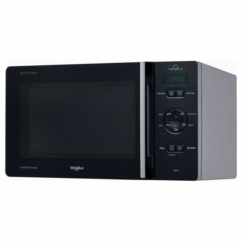 Microondas Whirlpool MCP346SL – 25 L, 800 W microondas, Grill de cuarzo