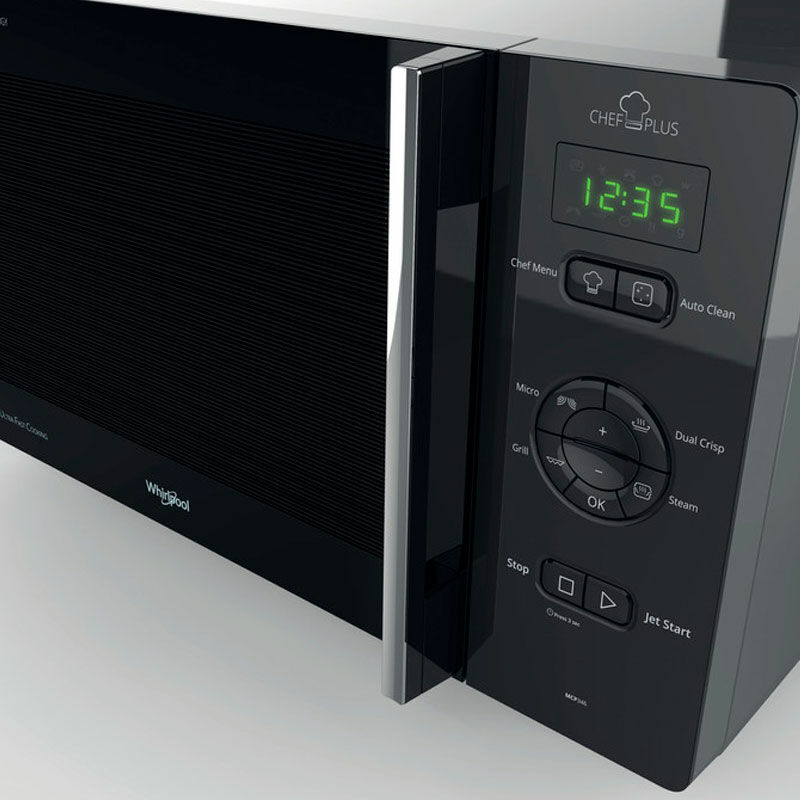 Microondas Whirlpool MCP346SL – 25 L, 800 W microondas, Grill de cuarzo