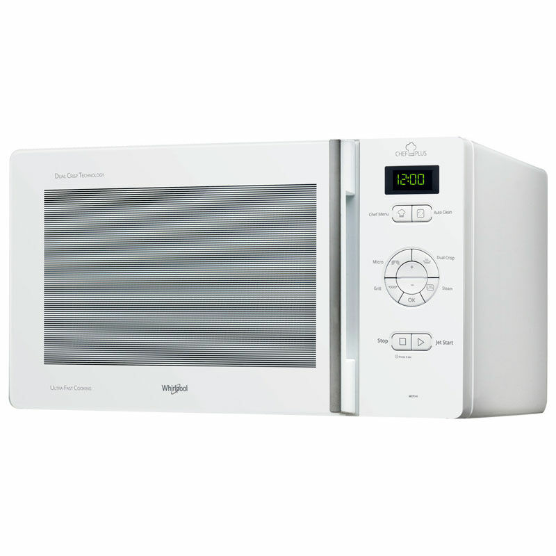 Microondas combinado Whirlpool MCP 346 WH – 25 L, Grill 800 W, DualCrisp