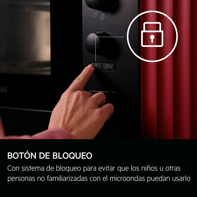 Microondas integrable AEG OS5MG20EB – 20 L, 800 W, Grill 1.000 W