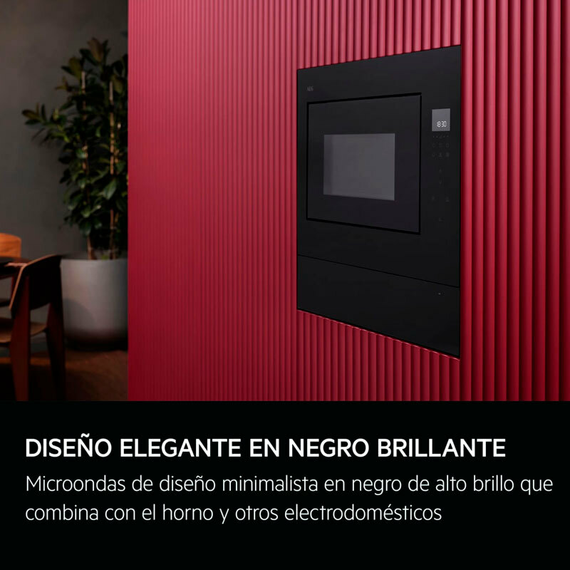 Microondas integrable AEG OS5MG20EB – 20 L, 800 W, Grill 1.000 W