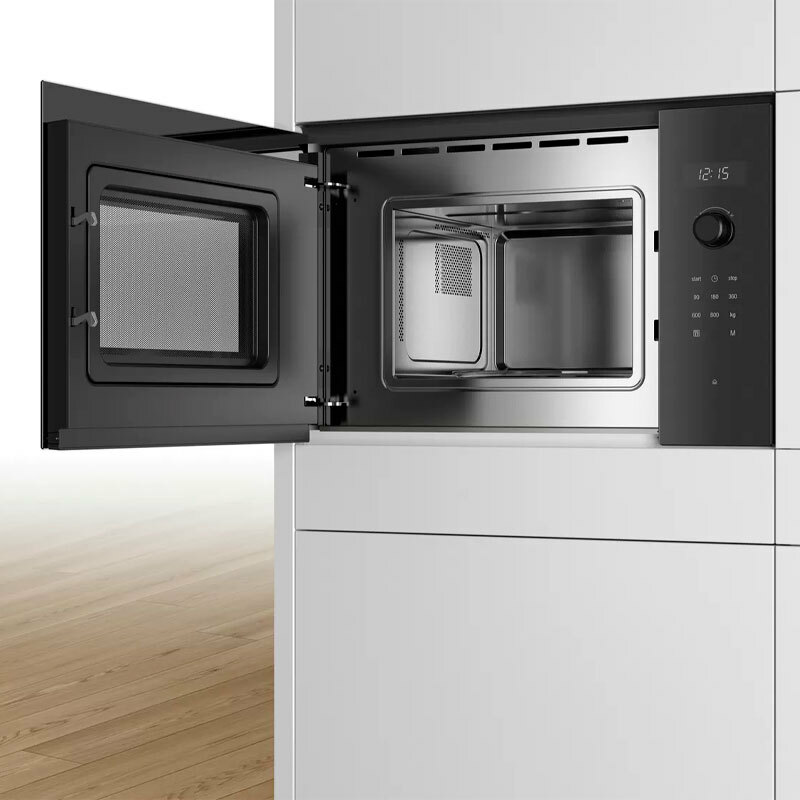 Microondas integrable Bosch BFL524MB0 – 20 L, 800 W, Grill integrado