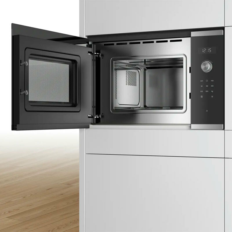 Microondas integrable Bosch BFL524MS0 – 20 L, 800 W, Display LED