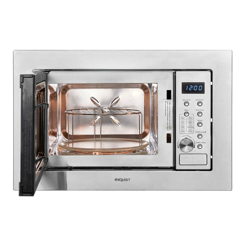 Microondas integrable Exquisit EMW20DG020 – 20 L, 800 W microondas, Grill 1000 W