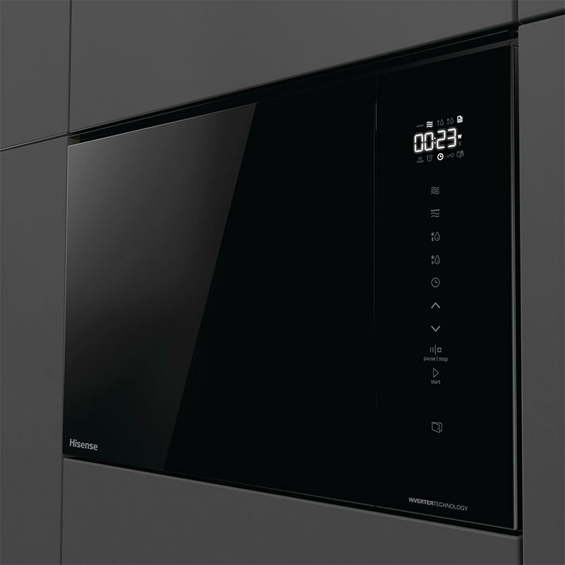Microondas integrable Hisense BIM325GI63DBG – 25 L, Inverter, 900 W