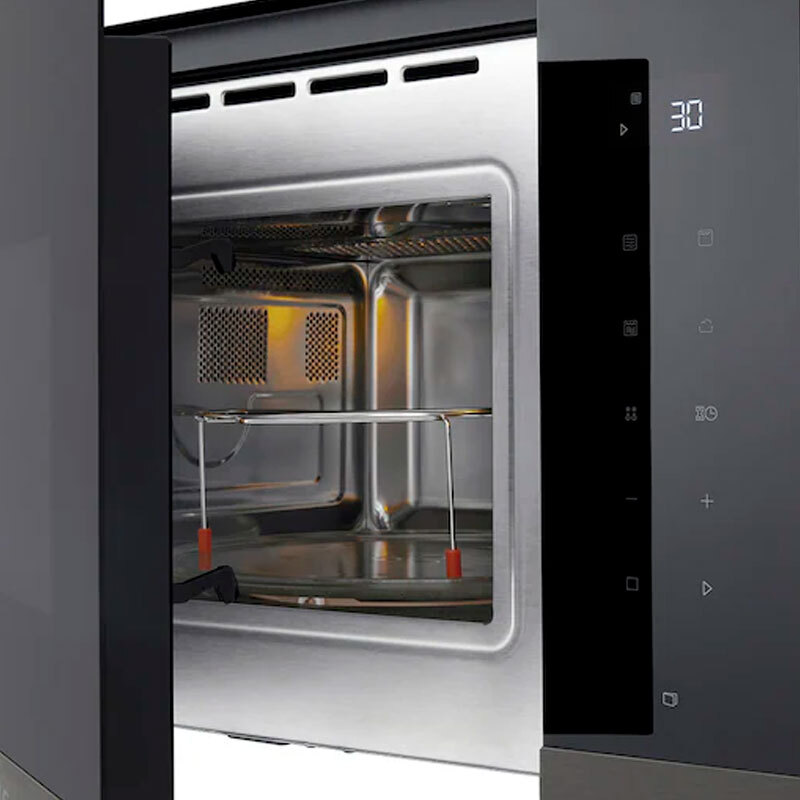 Microondas integrable LG MG7Z2593B – 25 L, grill 1000 W, cristal negro