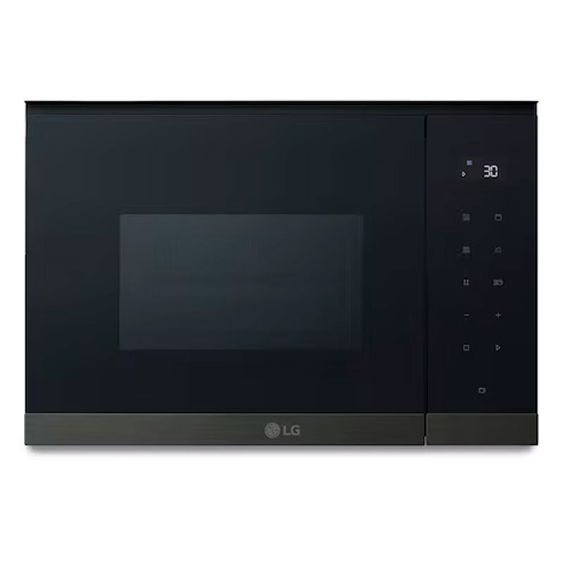 Microondas integrable LG MG7Z2593B – 25 L, grill 1000 W, cristal negro
