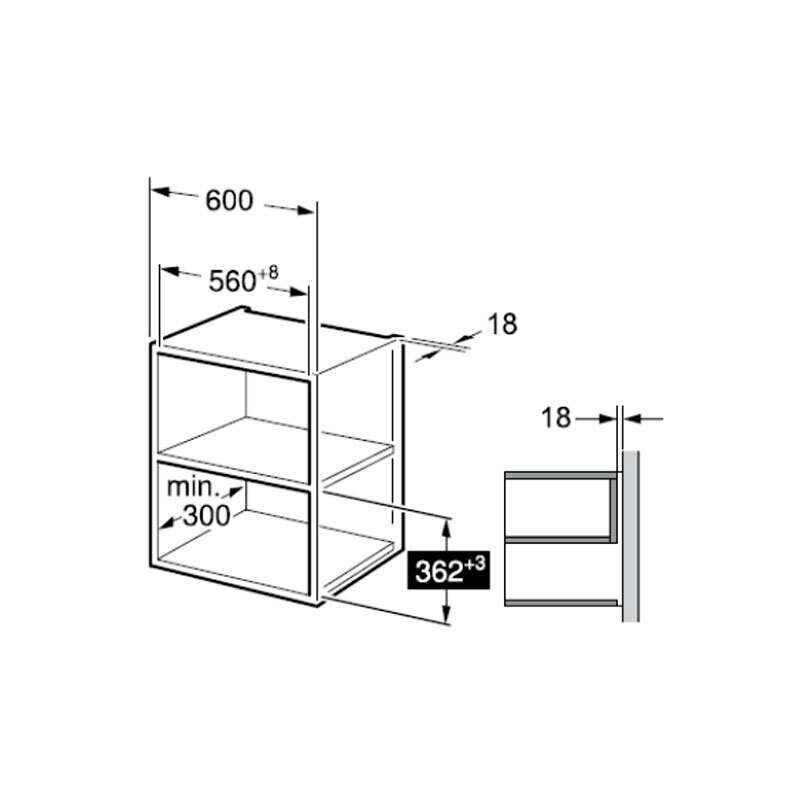 Microondas integrable Midea MBMTG820H-WH – 20 L, 800 W, Grill 1000 W