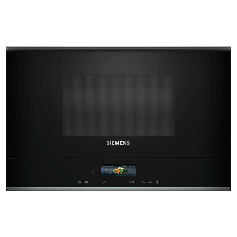 Microondas integrable Siemens BE732L1B1 – 21 L, 900 W microondas, Grill 1300 W