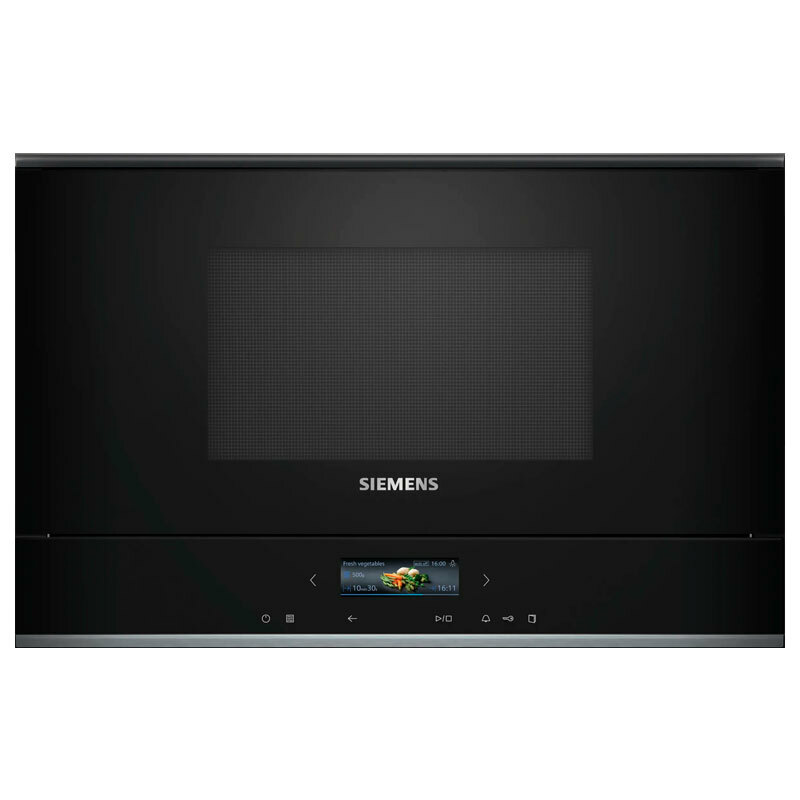 Microondas integrable Siemens BE732R1B1 – 21 L, Inverter, Grill 1300 W