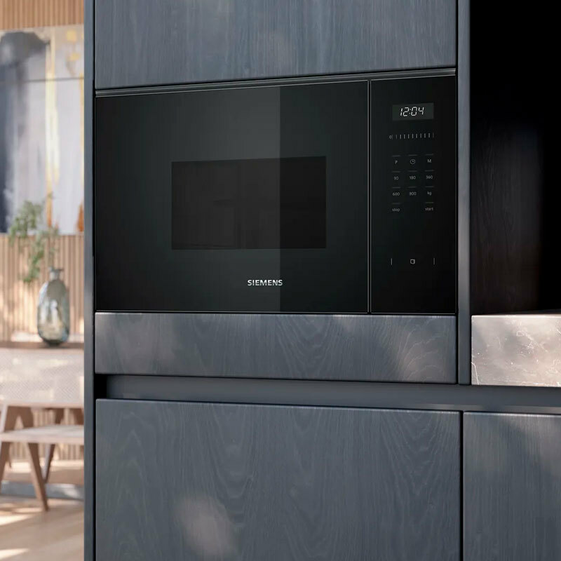 Microondas integrable Siemens BF525LMB1 – 20 L, 800 W, Control táctil