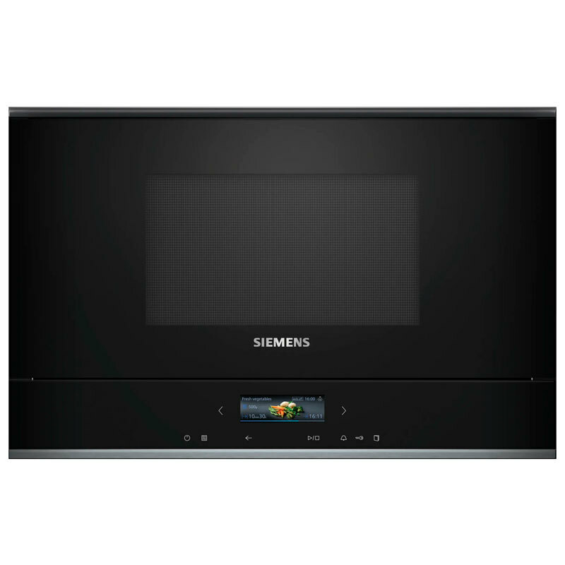 Microondas integrable Siemens BF722L1B1 – 21 L, 900 W, Panel táctil
