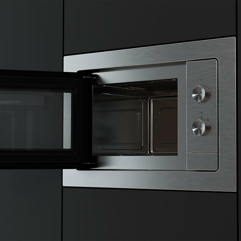 Microondas integrable Teka MB 6200 BI – 20 L, 750 W, Interior inox