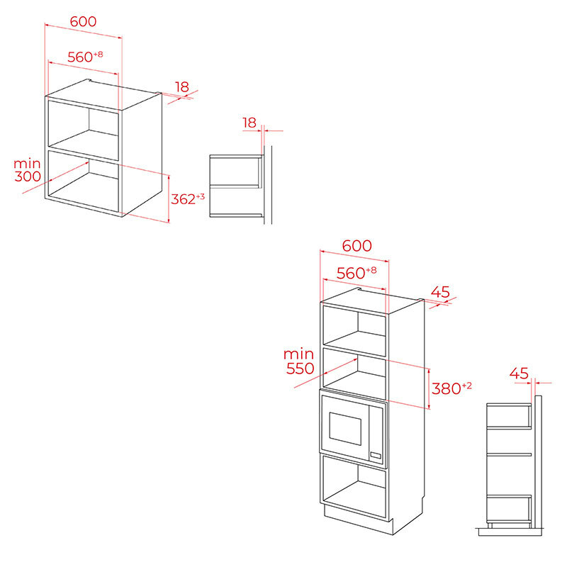 Microondas integrable Teka MLEG 820 FI – 20 L, 800 W, Grill 1.000 W