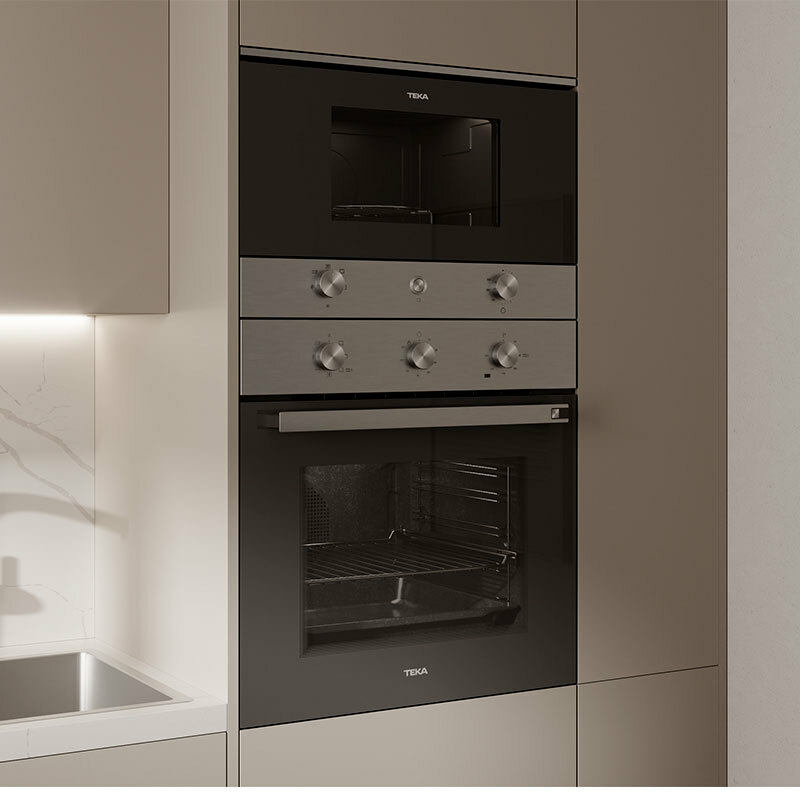 Microondas integrable Teka MS 6220 BI L – 22 L, 850 W, Inox antihuellas