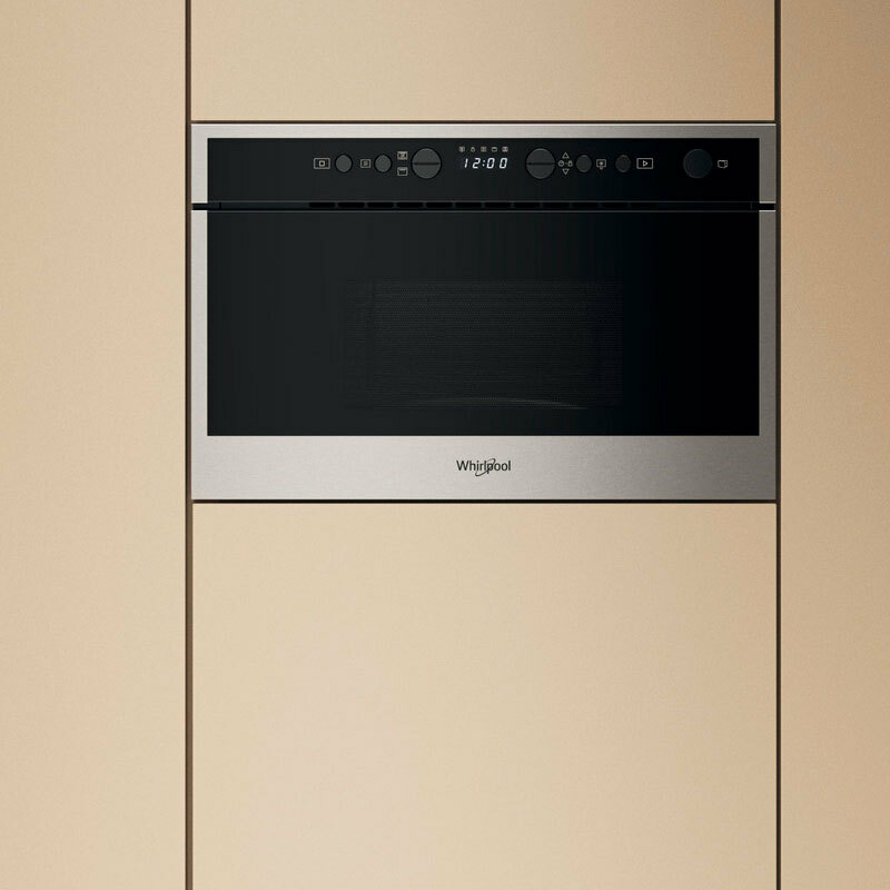 Microondas integrable Whirlpool WMN464BX – 22 L, Grill 700 W, Display LCD