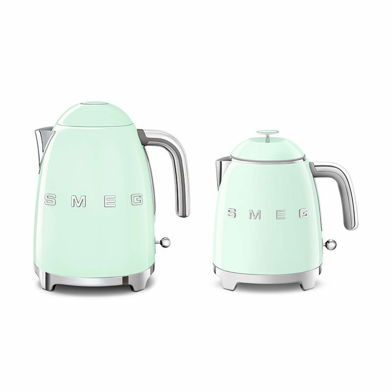 Mini hervidor Smeg KLF05PGEU – 0,8 L, 1400 W, Verde pastel
