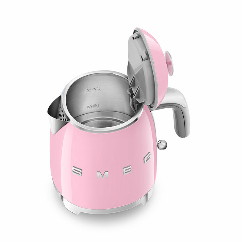 Mini hervidor Smeg KLF05PKEU – 0,8 L, 1.400 W, Rosa