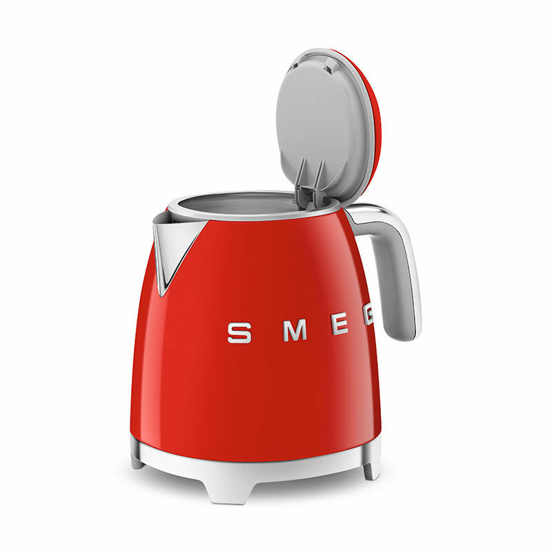 Mini hervidor Smeg KLF05RDEU – 0,8 L, 1400 W, Base 360º