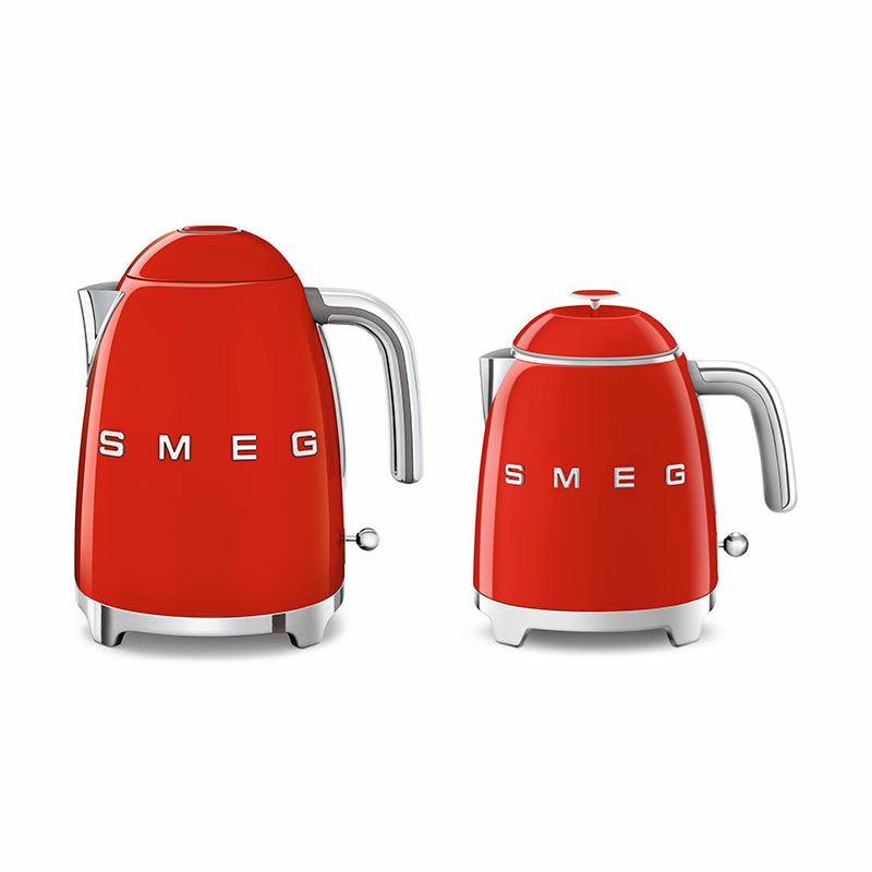 Mini hervidor Smeg KLF05RDEU – 0,8 L, 1400 W, Base 360º