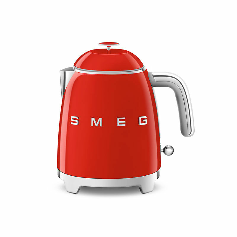 Mini hervidor Smeg KLF05RDEU – 0,8 L, 1400 W, Base 360º